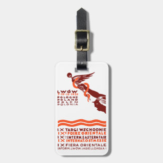 1929 Lwow Eastern International Fair Luggage Tag