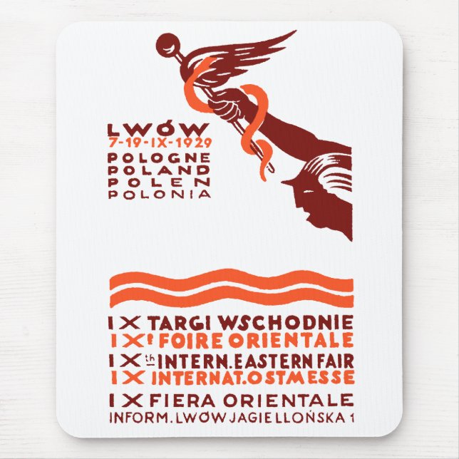 1929 Lwow Eastern International Fair Mouse Mat (Front)