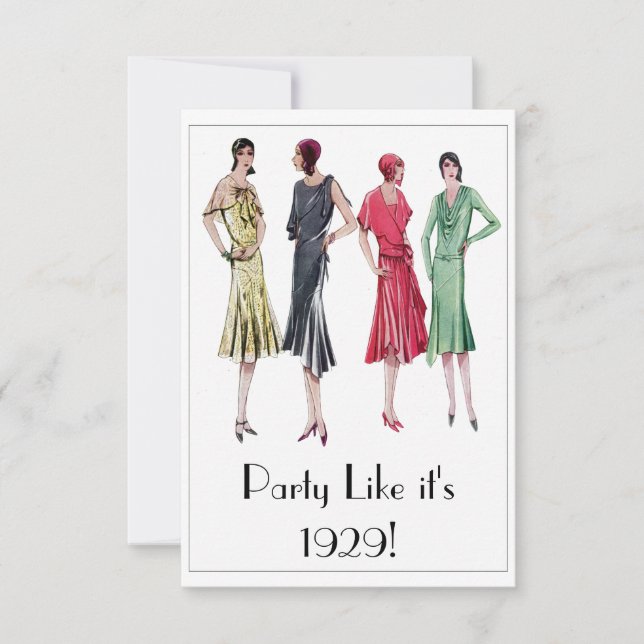 1929 Party Invitations (Front)