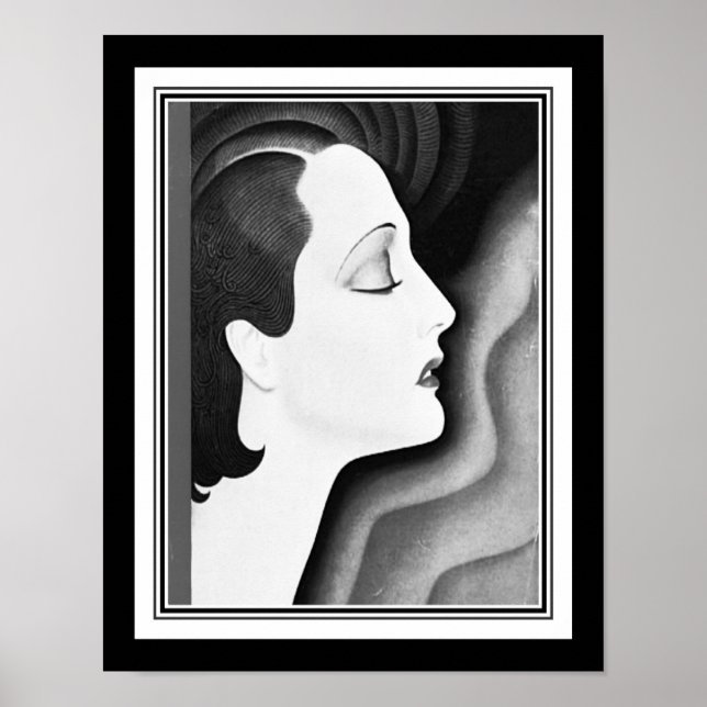 1930 Art Deco "Meditation" Poster (Front)