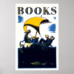 1930 Books Poster