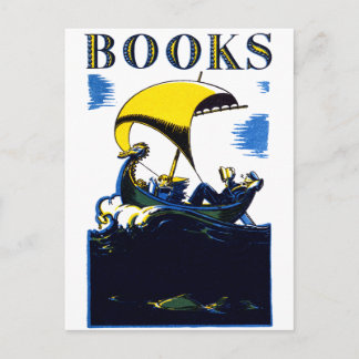 1930 Books Poster Postcard