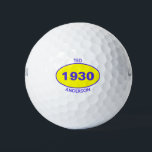 1930 Editable 90th Birthday Yellow Personalised Golf Balls<br><div class="desc">1930 Editable 90th Birthday Yellow Personalised Golf Balls  for the cool dad,  papa,  uncle,  brother cousin golfer. Add his first name,  last name or monogram.</div>