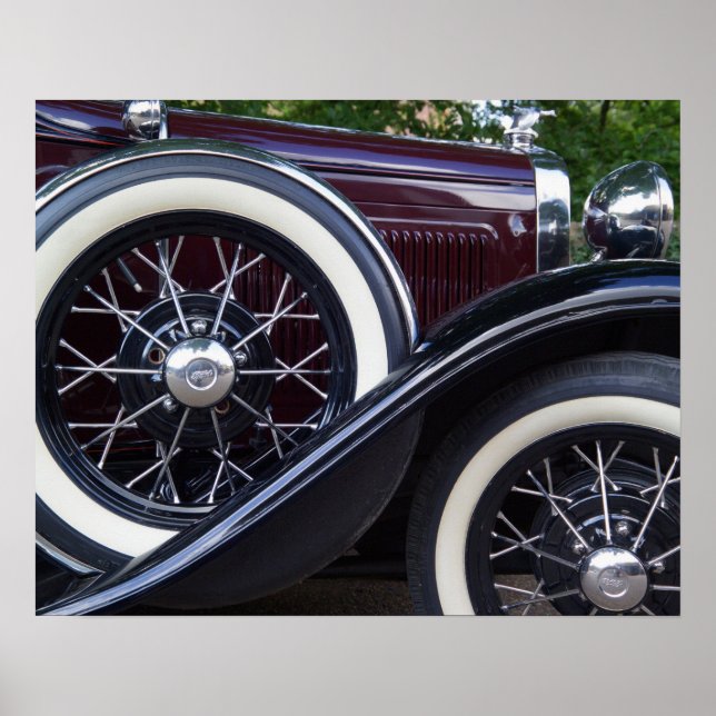 1930 Ford A Classic Car Poster (Front)