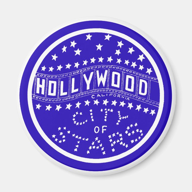 1930 Hollywood California Magnet (Front)