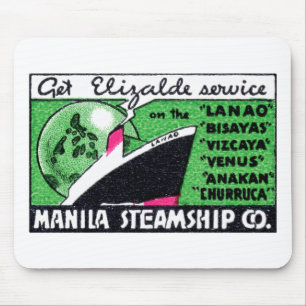 1930 Manila Steamship Company Mouse Mat