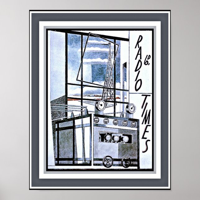 1930 Radio Times Magazine Cover Poster (Front)