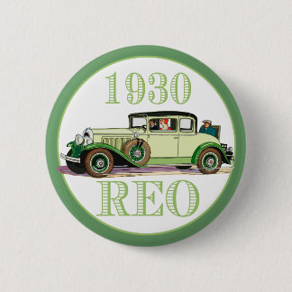 1930 REO Flying Cloud Model 20 6 Cm Round Badge