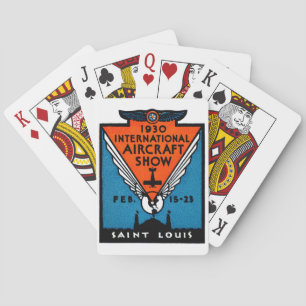 1930 St. Louis Air Show Playing Cards