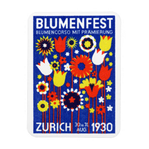 1930 Swiss Flower Show Magnet