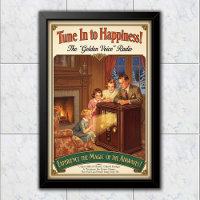 1930 Vintage Golden Voice Radio Advertising