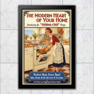 1930 Vintage Therma-Chef Range Advertising Poster