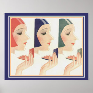 1930's Art Deco Compact Ad 16 x 20 Poster