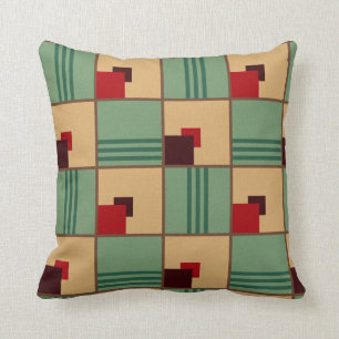 1930s Art Deco Design Throw Pillow