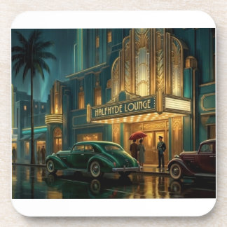 1930's Art Deco Scene Halfhyde Lounge Coaster