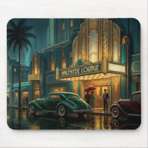1930's Art Deco Scene Halfhyde Lounge Mouse Mat
