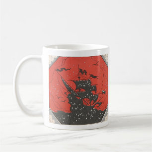 1930s Art Deco Ship at stormy sea Coffee Mug