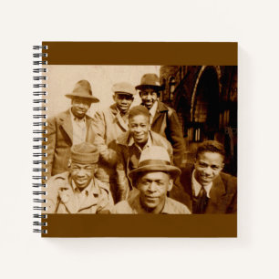 1930s boyz from the hood RPPC Notebook