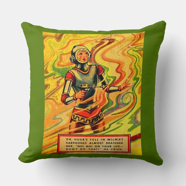 1930s Buck Rogers comic Wilma Deering Cushion (Front)