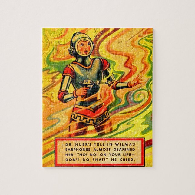 1930s Buck Rogers comic Wilma Deering Jigsaw Puzzle (Vertical)