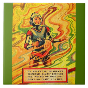 1930s Buck Rogers comic Wilma Deering Tile