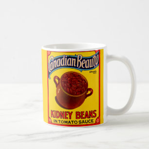 1930s Canadian Beauty kidney beans label Coffee Mug