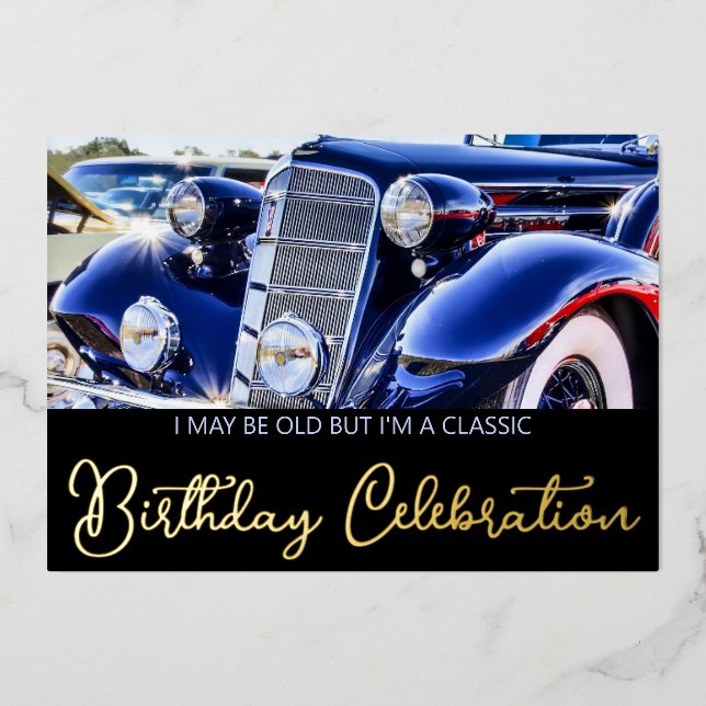 1930'S Classic Car Birthday (Front)
