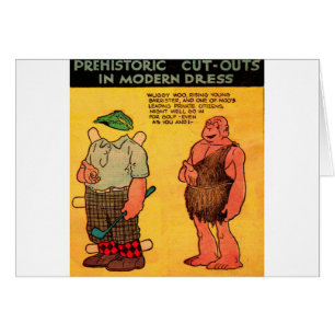 1930s comic strip caveman paper doll Wuggy Woo