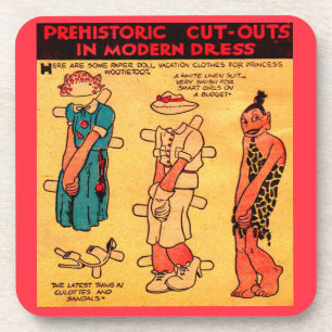 1930s comic strip paper doll Princess Wootietoot Coaster