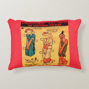 1930s comic strip paper doll Princess Wootietoot Decorative Cushion