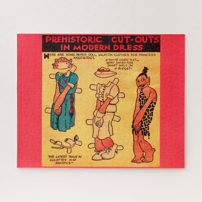 1930s comic strip paper doll Princess Wootietoot Jigsaw Puzzle (Horizontal)
