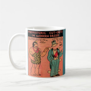 1930s comics cave man paper doll King Guzzle Coffee Mug