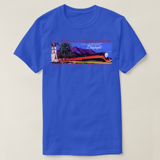 1930s Daylight Railroad Train T-Shirt (Design Front)