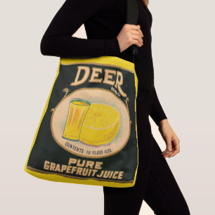 1930s Deer Brand Grapefruit Juice label Crossbody Bag