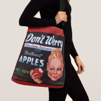 1930s Don’t Worry brand apples fruit crate label