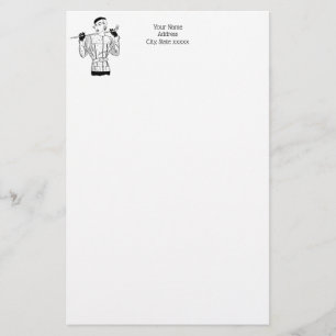 1930s Fashionable Lady Golfer with Golf Club Stationery