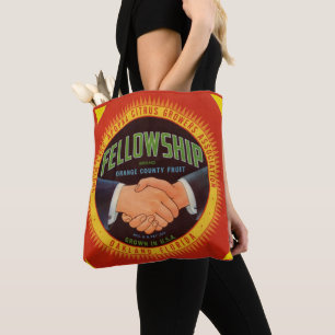 1930s Fellowship Orange Country Citrus label print Tote Bag