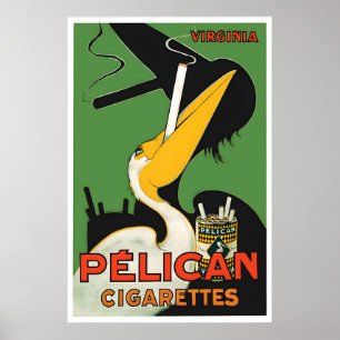 1930s French Cigarette advertisement Poster