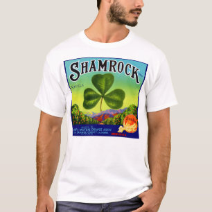 1930s fruit crate label Shamrock Navel Oranges T-Shirt