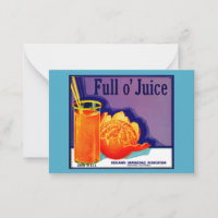 1930s Full o’ Juice orange crate label