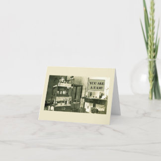 1930'S HAM RADIO OPERATOR SETUP AMATUER PHOTOGRAPH CARD