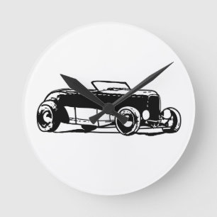 1930s Hotrod Round Clock