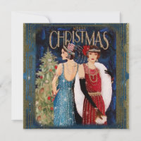1930's Ladies Christmas Art