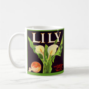 1930s Lily orange crate label Coffee Mug