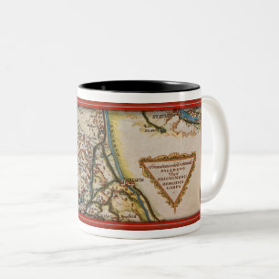 1930S MAP OF GERMANY DETAIL Two-Tone COFFEE MUG