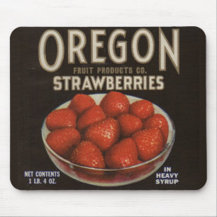 1930s Oregon Strawberries Mouse Mat