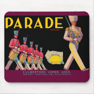 1930s Parade lemon crate label Mouse Mat