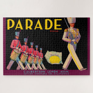 1930s Parade lemon crate label print Jigsaw Puzzle