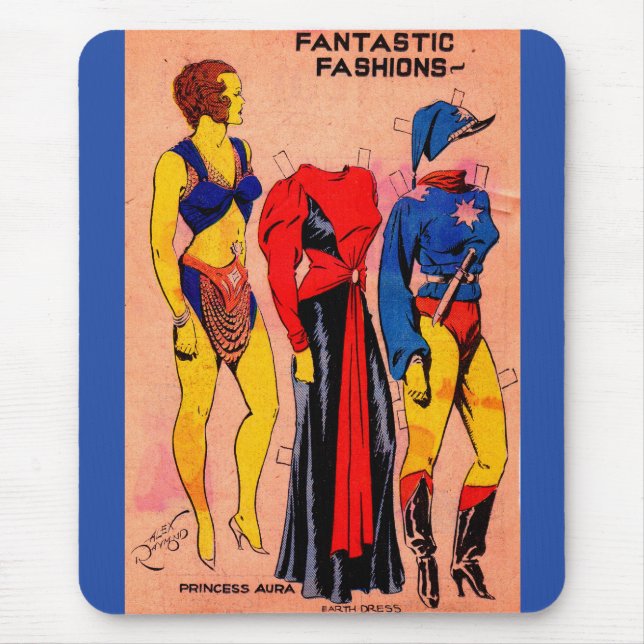 1930s Princess Aura no. 1 paper dolls Flash Gordon Mouse Mat (Front)