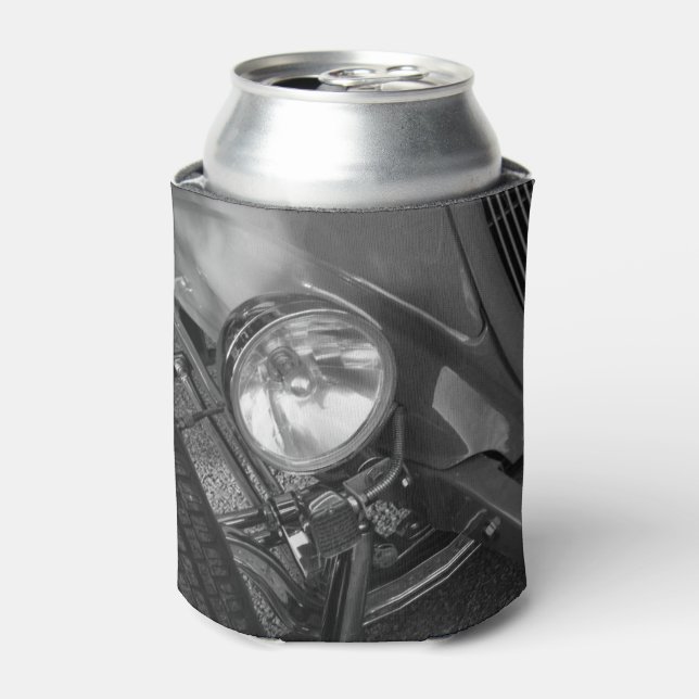 1930's Roadster Grayscale Can Cooler (Can Front)